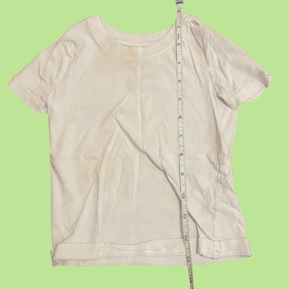 Carter’s Toddler Boys Girls White Short Sleeve Cotton T-Shirt (Size 2/3) - Picture 5 of 6